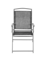 SADA ZAHRADNÍHO NÁBYTKU STŮL 4 ŽIDLE A SLUNEČNÍK ŠEDÁ