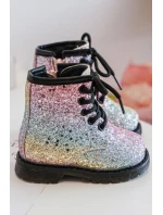 Dětské Brokatové Botky Oceněné Suwakiem Multikolor Saussa