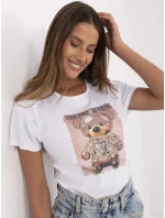 Tričko NM TS NG25285.74P bílá béžová