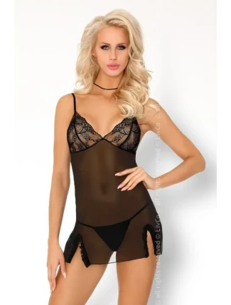 Dámská košilka Mokiniann chemise + tanga + nákrčník ZDARMA! - LivCo Corsetti Dámská košilka Mokiniann chemise + tanga + nákrčník ZDARMA! - LivCo Corsetti
