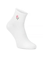 Dámské vysoké krémové bambusové ponožky Filippo SD-AN06