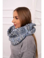 KN16 Dámská čepice modrá+grafitová KN16 Dámská čepice modrá+grafitová