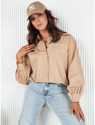 Dámská košile KLARA camel FashionStreet DY0371