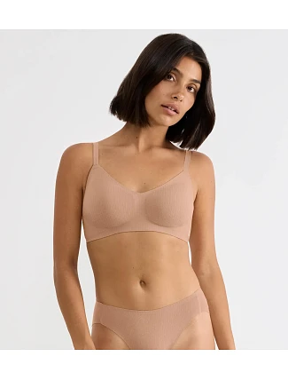 sloggi ZERO Feel Pure Soft bra - BROWN - SLOGGI BROWN - SLOGGI