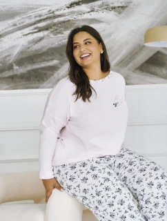 Taro Ella 3466 long/r 4XL-6XL Z25/26 dámské pyžamo