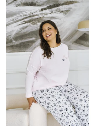 Taro Ella 3466 long/r 4XL-6XL Z25/26 dámské pyžamo