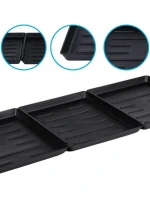 ODKAPÁVAČ NA BOTY DRŽÁK NA KVĚTINY MISKA PRO DOMÁCÍ MAZLÍČKY ČERNÁ 3 KS