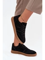 Dámské Semišové Tenisky Big Star SS274673 HI-POLY SYSTEM Černé Dámské Semišové Tenisky Big Star SS274673 HI-POLY SYSTEM Černé