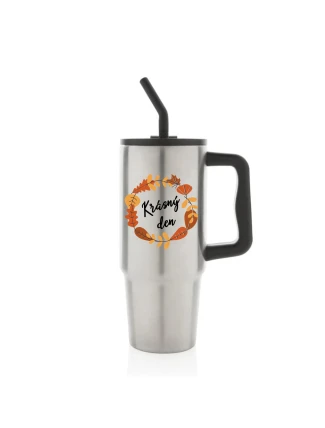 KRÁSNÝ DEN (PODZIM) - stříbrný cestovní termohrnek 900 ml  
