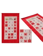 ADVENTNÍ KALENDÁŘ 56x87CM ČERVENÝ ADVENTNÍ KALENDÁŘ 56x87CM ČERVENÝ