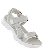 Dámské kožené sportovní sandály na suchý zip šedé Artiker 56C1244