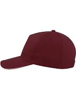 Atlantis Headwear Start Five Sandwich 5 panelová kšiltovka "Start Five Sandwich" 33.0039 burgundy
