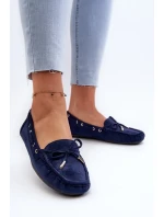 Dámské semišové mokasíny Navy Blue Si Passione