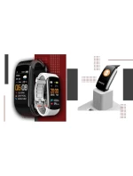 GIEWONT Smartwatch Black and White 2 Stripes GW200-2 GIEWONT Smartwatch Black and White 2 Stripes GW200-2