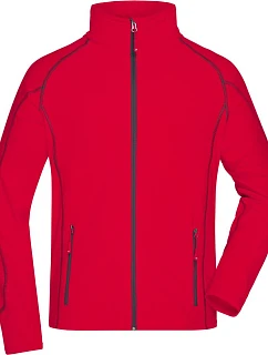 Daiber JN 597 Pánská strukturovaná fleecová bunda 02.0597 red/carbon