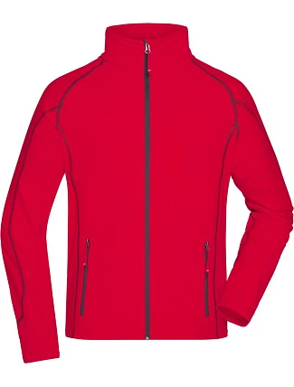 Daiber JN 597 Pánská strukturovaná fleecová bunda 02.0597 red/carbon Daiber JN 597 Pánská strukturovaná fleecová bunda 02.0597 red/carbon