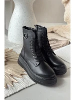 Dámské workery s vyhřívanou podšívkou na platformě s ozdobným detailem Vinceza 16513 Černé Dámské workery s vyhřívanou podšívkou na platformě s ozdobným detailem Vinceza 16513 Černé