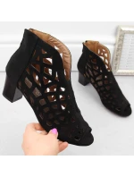 Semišové boty M.Daszynski W SAN32A černá