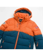 Trollkids Dětská zimní bunda Gryllefjord nepromokavá oranžová/modrá (365-428)