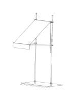 ZAHRADNÍ MARKÝZA NA BALKON TERASU NASTAVITELNÁ 250X120CM