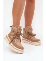 Dámské Botky Trapery Na Platformě Camel Liorae
