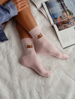 Dámské ponožky Kapibara Růžové