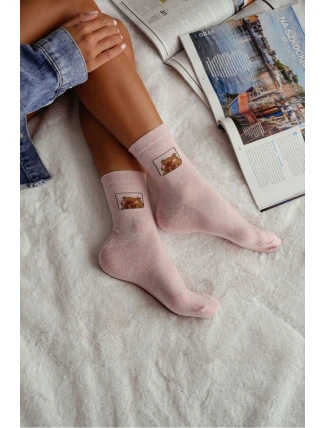 Dámské ponožky Kapibara Růžové