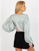 Dámská košile LK KS 509017.64 bílá a béžová - FPrice