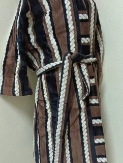 AKCE - Pánský froté župan 1201 Dallas hnědý - Vestis