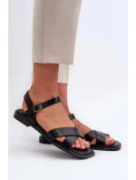 Dámské sandály KV27-003 Černá - S.Barski Dámské sandály KV27-003 Černá - S.Barski