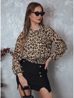 SAVANATOP dámská oversize halenka s leopardím vzorem FashionStreet RY2711