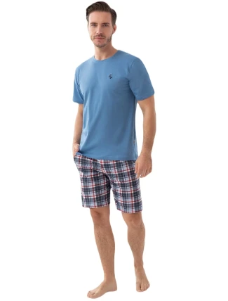 Pánské pyžamo Luna 803 v plné délce 3XL Pánské pyžamo Luna 803 v plné délce 3XL