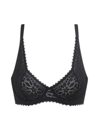 Dámská krajková podprsenka DIM DAILY DENTELLE UNDERWIRE BRA - DIM - černá Dámská krajková podprsenka DIM DAILY DENTELLE UNDERWIRE BRA - DIM - černá