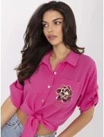 DHJ košile KS 8595 1.66 fuchsiová