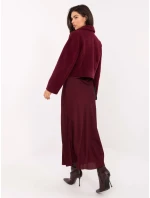 Sukně MI SD A2797.33 bordó