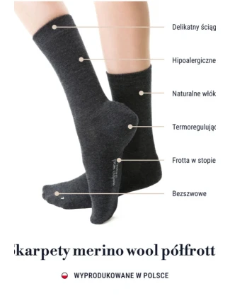 DÁMSKÉ POLOPONOŽKY Z MERINO VLNY 130