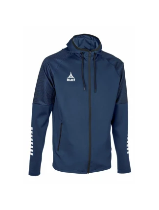 Fotbalová tréninková mikina s kapucí SELECT Monaco navy blue v24