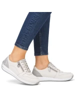 Dámská krémová kožená sportovní polobotka Rieker N1100-80