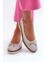 Dámské Letní Baletky Z Pravé Kůže Maciejka P6509-11 Bílé