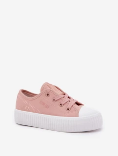 Dětské Tenisky Na Šněrování Big Star RR374011 Růžové