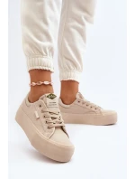 Dámské Tenisky na platformě Lee Cooper Béžová