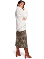 Dámský svetr BK030 Bílá - BeWear Dámský svetr BK030 Bílá - BeWear