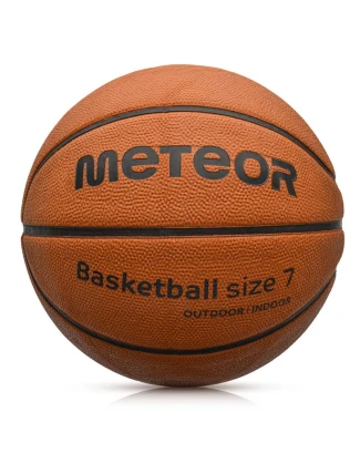 Basketbalový tréninkový míč Meteor Cellular 7 hnědý