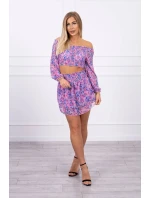 Fialová květinová sada Fialová květinová sada