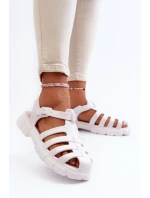 Dámské pěnové sandály římské bílé Gasaria