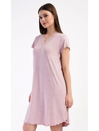 Dámská noční košile s krátkým rukávem Iris Dámská noční košile s krátkým rukávem Iris