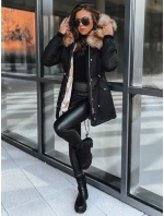 Dámská zimní bunda parka GARNET černá FashionStreet TY3947 Dámská zimní bunda parka GARNET černá FashionStreet TY3947