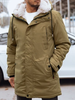 FashionStreet pánská tmavě béžová zimní bunda TX4602