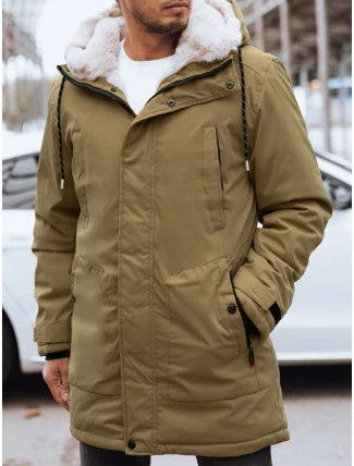 FashionStreet pánská tmavě béžová zimní bunda TX4602
