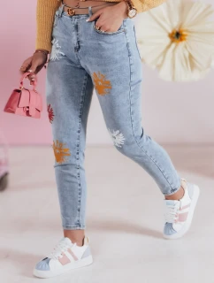 FLORENSSO modré dámské džíny slim fit kalhoty FashionStreet UY2467